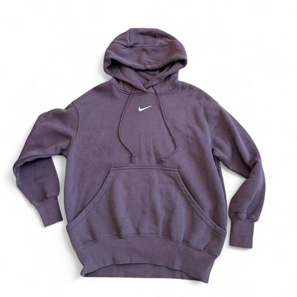 Nike Women's Purple and Brown Hoodie